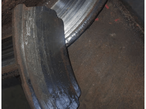 image of worn out braking system showing bad brake pads, rotors, brakes in Hemlock, Mi at Hemlock Auto & Alignment.