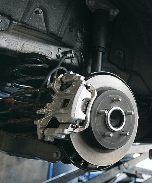 The brake disc of a vehicle, brought into Hemlock Auto & Alignment